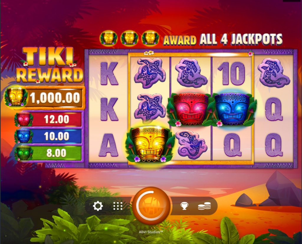 Горячие слоты «Tiki Reward» от казино Суперслотс